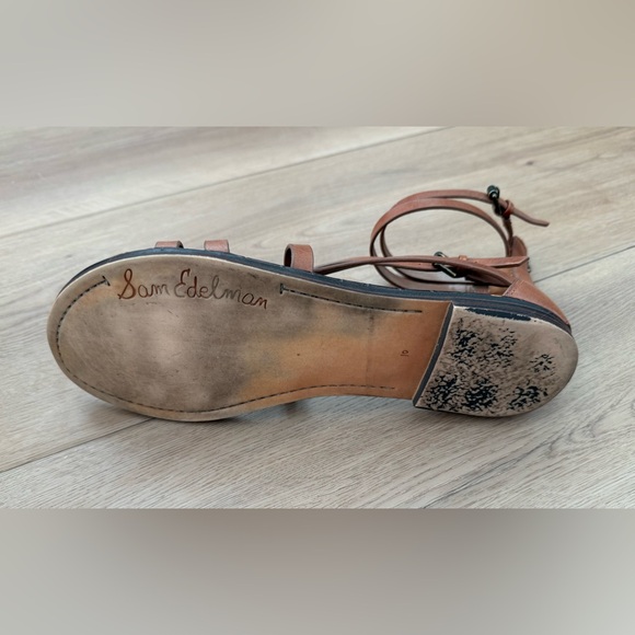Sam Edelman Tan Gladiator Sandals Size 10 - Picture 6 of 6